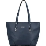 Stylová dámská koženková kabelka Lisan, tmavě modrá