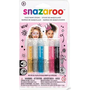 Speciální výtvarná barva Snazaroo tužky na obličej - 6 barev dívčí