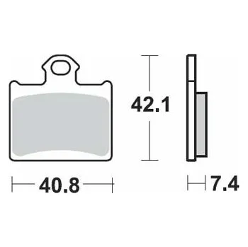 Brzda pro motocykl Brzdové destičky TRW Lucas SI zadní KTM Freeride 350 rok 12-17