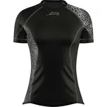 Dámské funkční triko krátký rukáv LEO černá/šedá Bamboo Ultra