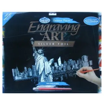 Výtvarná sada Seškrabovací obrázek- Socha svobody