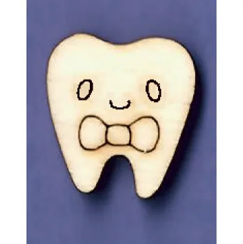 Stavební deska Výřez z překližky, J94/2, KLUK ZOUBEK - MALÝ, 2x1,8cm, 1ks