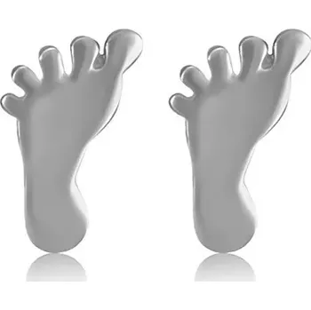 Náušnice Náušnice z chirurgické oceli stříbrné barvy, nohy