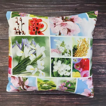 Povlak na dekorativní polštářek Povlak na polštář - digitisk - 40 x 40 cm Povlak na polštář 40x40cm: 02 Jaro