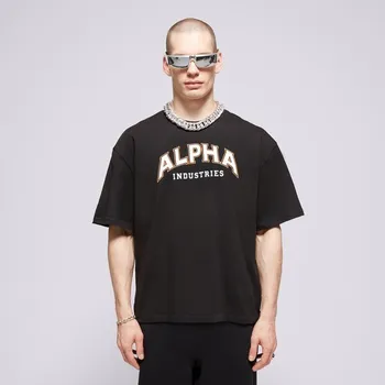 Alpha Industries Tričko College T Černá L