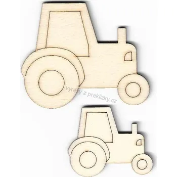Překližka Výřez z překližky, L33/2, TRAKTOR-malý, 5x4cm, 1ks