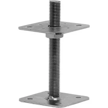 Patka pilíře, pevná horní deska 80x80 M16x100 základna 80x 80