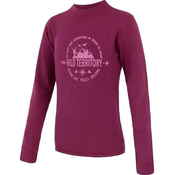 Dětské termoprádlo SENSOR MERINO DF TERRITORY dětské triko dl.rukáv, lilla Velikost: 90
