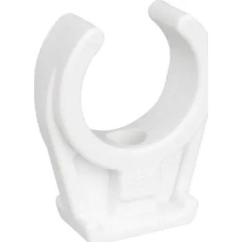 Příchytka plastová CU 1x10mm M6 bílá