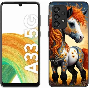 Pouzdro na mobilní telefon Gelový kryt mmCase na Samsung Galaxy A33 5G - barevný poník