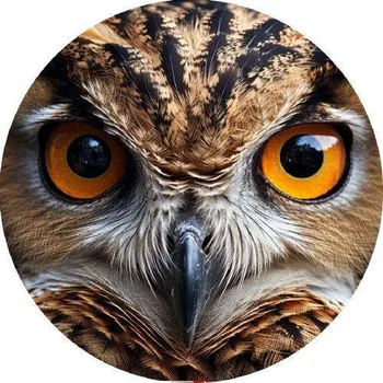 Přisada na vaření a pečení Jedlý papír sova 19,5cm - PICTURE