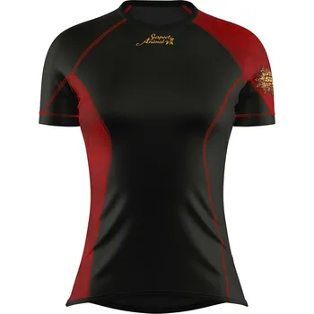 Dámské funkční triko krátký rukáv RED VELVET černá Bamboo Ultra