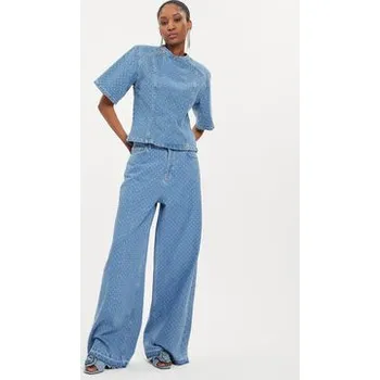 Dámská halenka Custommade Halenka Stella 999449289 Modrá Regular Fit XS