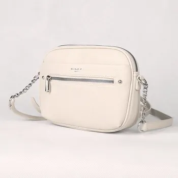 Kabelka Malá krémově bílá crossbody kabelka David Jones CM6767A