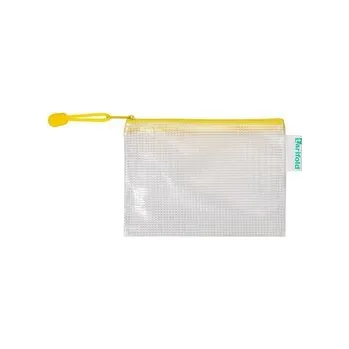 Archivační box tarifold obálka se zipem, A5, PVC síťovina, žlutá, 8 ks