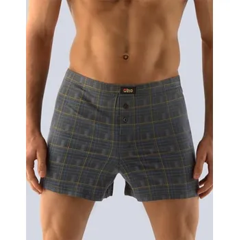 Trenýrky Pánské trenky s rozparkem GINO 75809P tm. šedá cibulová M/L