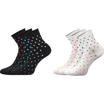 Dámské ponožky Dámské ponožky Lonka FLAGRAN mix bílá 35-38 (23-25)