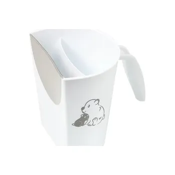 Nočník Hrníček ke koupání, mytí hlavičky BabyOno s obrázkem - bílý