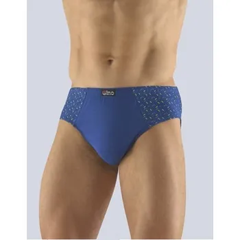 Trenýrky Pánské slipy se širším bokem GINO 71099P lékořice pistáciová M/L