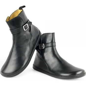 Dámská zdravotní obuv ZAQQ RIQUET 37-48 NAPPA/NAPPA Dvouvrstvá hlazená kůže Černá 37