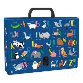 Set školních potřeb Teczka z rączką gruba Alfabet DERFORM