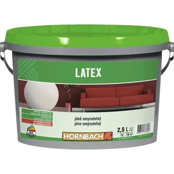 barva na zeď Barva na zeď Hornbach Latex bílá 2,5 l