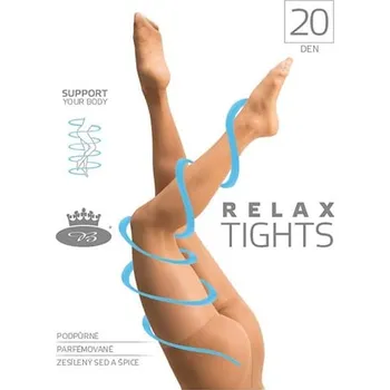 Dámské oblečení RELAX tights 20 DEN stahovací punčochové kalhoty beige XL.
