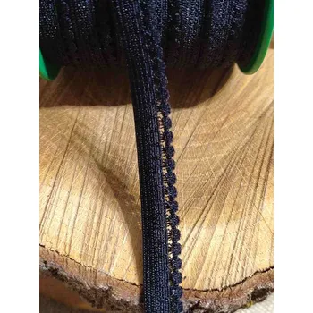 Textilní guma Pruženka prádlová 10,5 mm barva černá