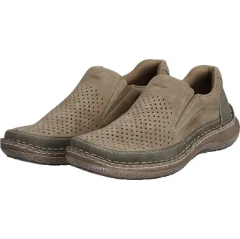 Pánské polobotky Pánské polobotky 03079-64 Rieker béžové Barva: beige, Velikost: 42