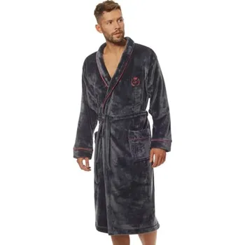Pánský župan Pánský župan Luca graphite L&L grafit (šedá) 4XL
