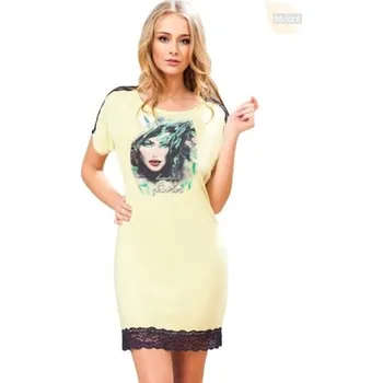 Dámské noční prádlo Dámská noční košile 62/2-4/A27 FABIO šampaň (ecru) 2XL