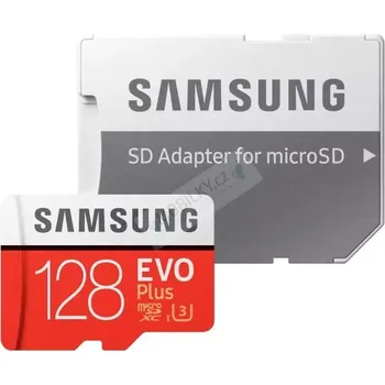 Paměťová karta microSDXC 128GB EVO Plus Samsung Class 10 vč. Adapteru 8806090168369 (IHNED SKLADEM!)