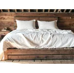 Snový svět Belean krémové - konopné povlečení s vázáním Zapínání povlečení: Komplet: Peřina 140x200 cm, Polštář 70x90 cm