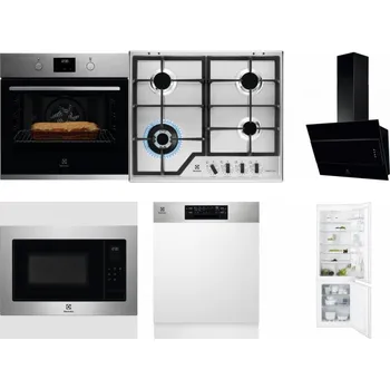 Set domácích spotřebičů ELECTROLUX KOFGH70TX + ELECTROLUX KGS64362XX + ELECTROLUX LFV316K + ELECTROLUX EMS4253TEX + ELECTROLUX EEM48300IX - přebaleno + ELECTROLUX ENT6TF18S