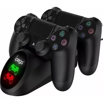 Herní ovladač iPega dvojitý nabíjecí dok pro PS4 ovladače