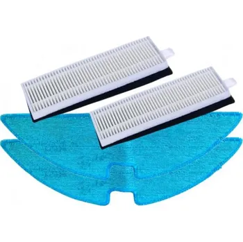 Sada příslušenství pro robotický vysavač HEPA filtry a mopy pro CONCEPT VR3210, VR3205, VR3215, VR3125, VR3120 a ETA Master 5229, sada 4ks