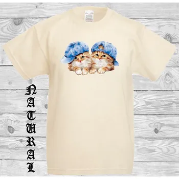 Dívčí tričko detske-levne-bavlnene-tricko-potisk-kote-ksiltovka Barva: Natural - přírodní, velikost: 104