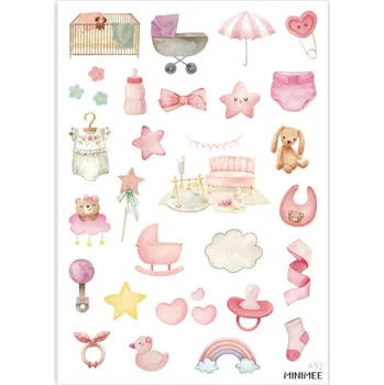 samolepka Samolepky MINIMEE - Budeme mít holčičku