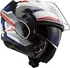 Helma na motorku LS2 FF900 Valiant II Revo bílá/červená/modrá/šedá