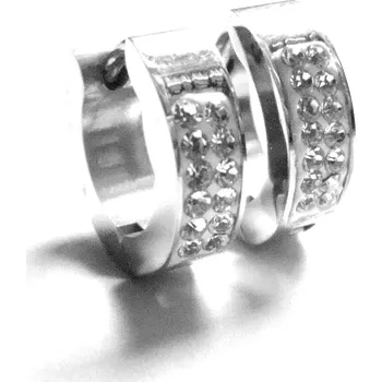 Náušnice Steel Jewelry Náušnice kroužky z chirurgické oceli NS141009 dárkové balení zdarma