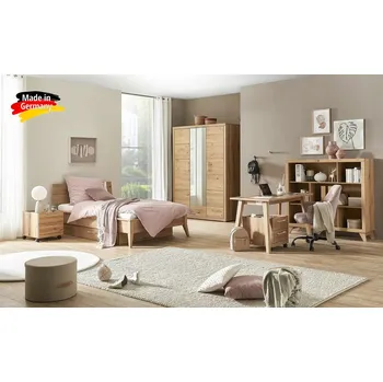 přebalovací pult a komoda Studentský / dětský pokoj z masivu dub Berlin - SET 6 částí Kod: BERLIN-DP-SET2