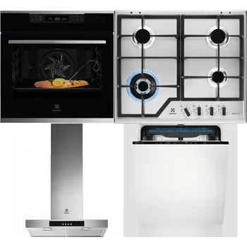 Set domácích spotřebičů ELECTROLUX KOBCS31X + ELECTROLUX KGS64362XX + ELECTROLUX LFT426X + ELECTROLUX EES48200L