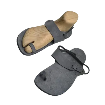 Dámské sandále SOULAD SANDAL O Velur 35-49 (na míru na objednání) VELUR Broušená kůže (semiš) Hnědá na míru