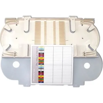 Elektroinstalační materiál XtendLan plastová kazeta s pro uchycení 24 svarků průměru 4mm, svarky vedle sebe