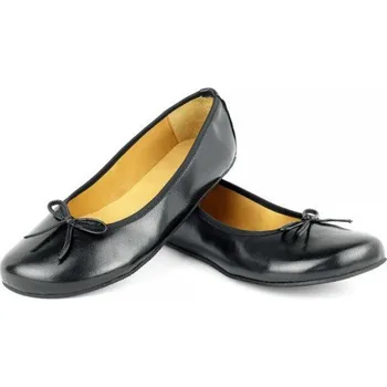 Dámské baleríny ZAQQ LOOQ 36-44 NAPPA/NAPPA Dvouvrstvá hlazená kůže Černá 43