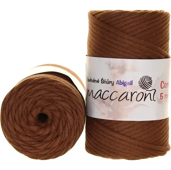 Příze Maccaroni Bavlněné šňůry 5 mm walnut