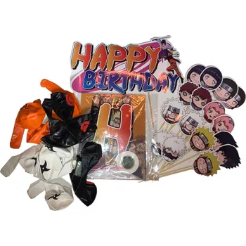 Party dekorace Dětská párty sada dekorací Naruto - 36 ks Nové zboží