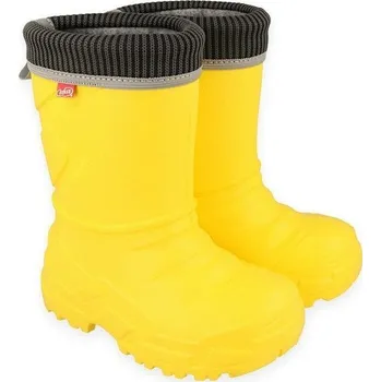 Dívčí holínky BEFADO 162X302 162Y302 zateplené holínky žluté 33 162X302_33