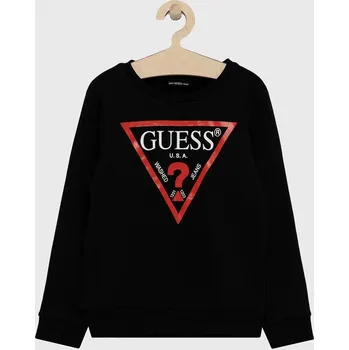 Chlapecká mikina Dětská bavlněná mikina Guess L73Q09.KAUG0 černá 99X, vel. 116-122