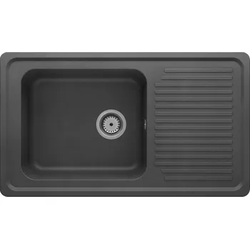 Nerezový dřez Carea Vestavný dřez Venus, 860 × 500 × 220 mm, šedý, CAREAlith 3512342811048